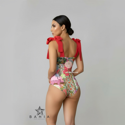 Enterizo Rosa Salvaje