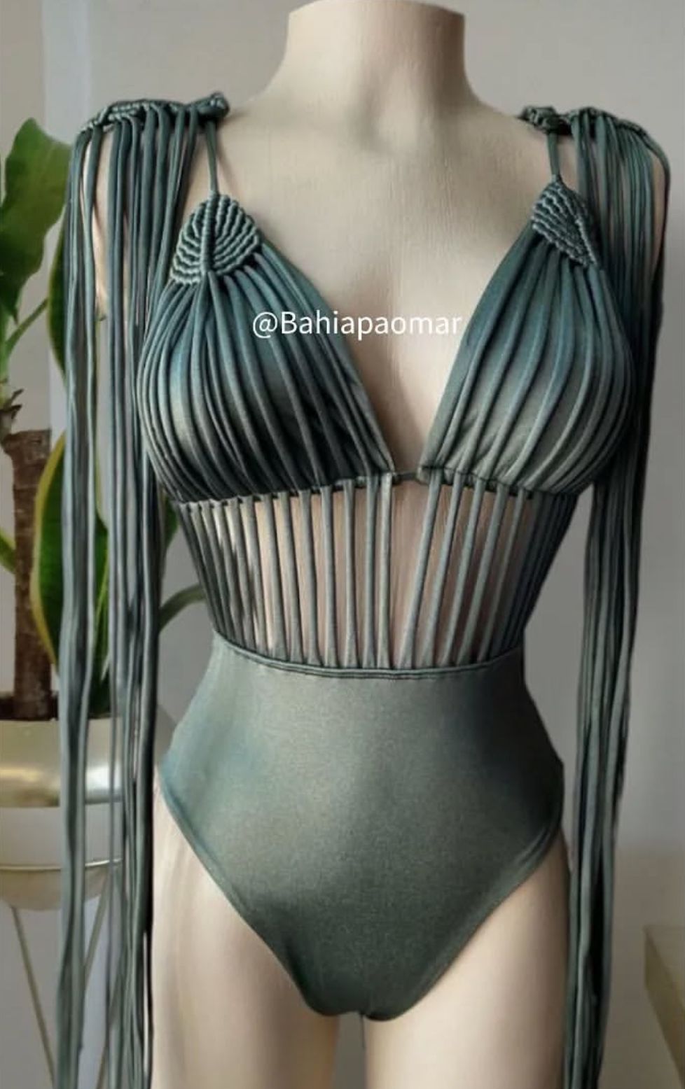 Macramé tiras cascada