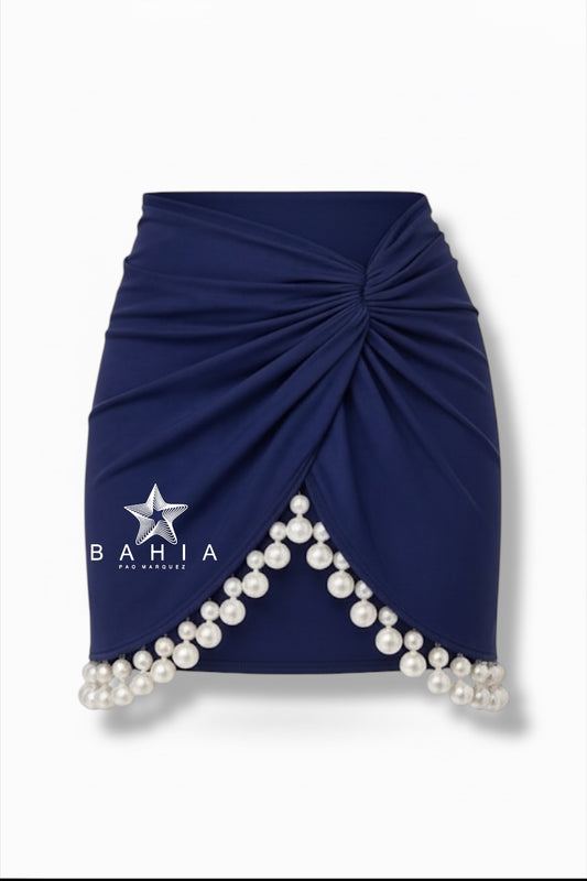 Falda perlas