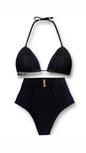 Top diamante macramé