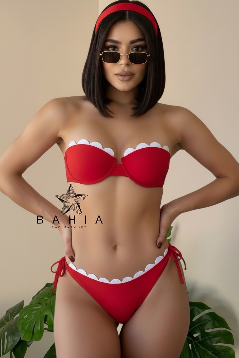 Bikini Burbujas rojas