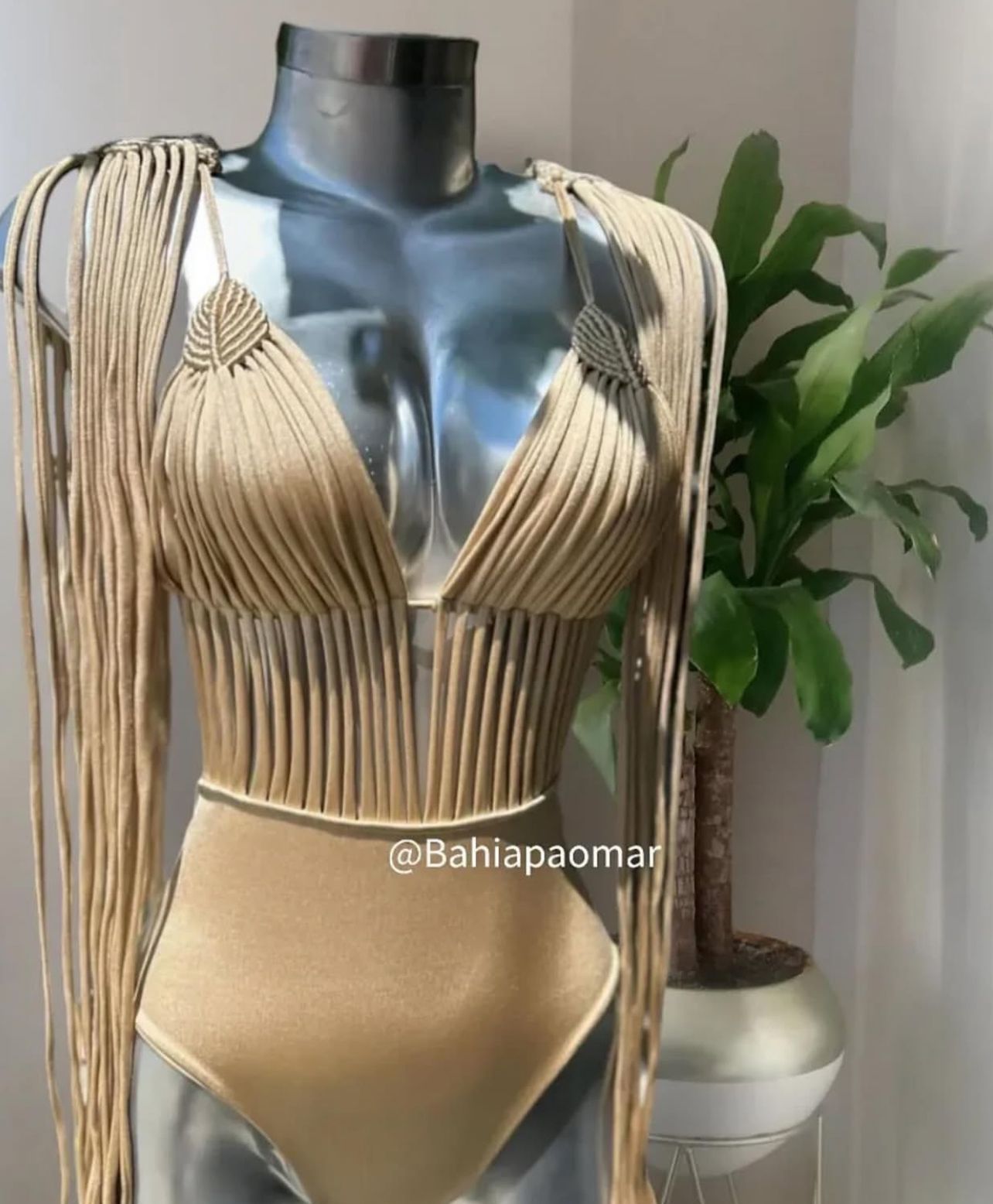 Macramé tiras cascada